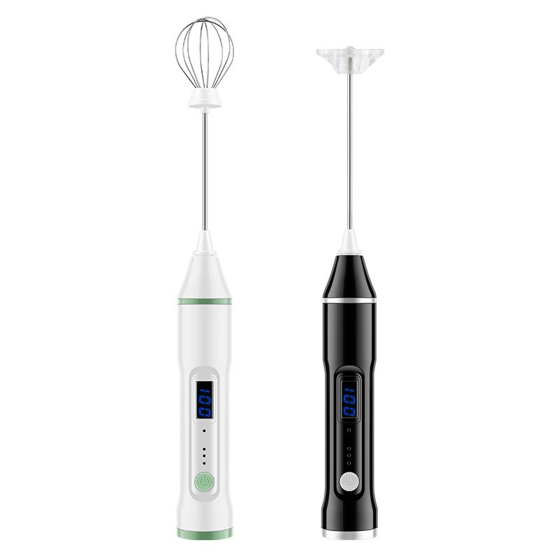 打蛋器无线USB充电搅拌机器烘焙精灵电动家用小型烘焙工具奶泡机 六件套蓝色