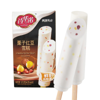 燕塘诗华诺 盒装冰淇淋雪糕 6支装 栗子红豆雪糕 372g
