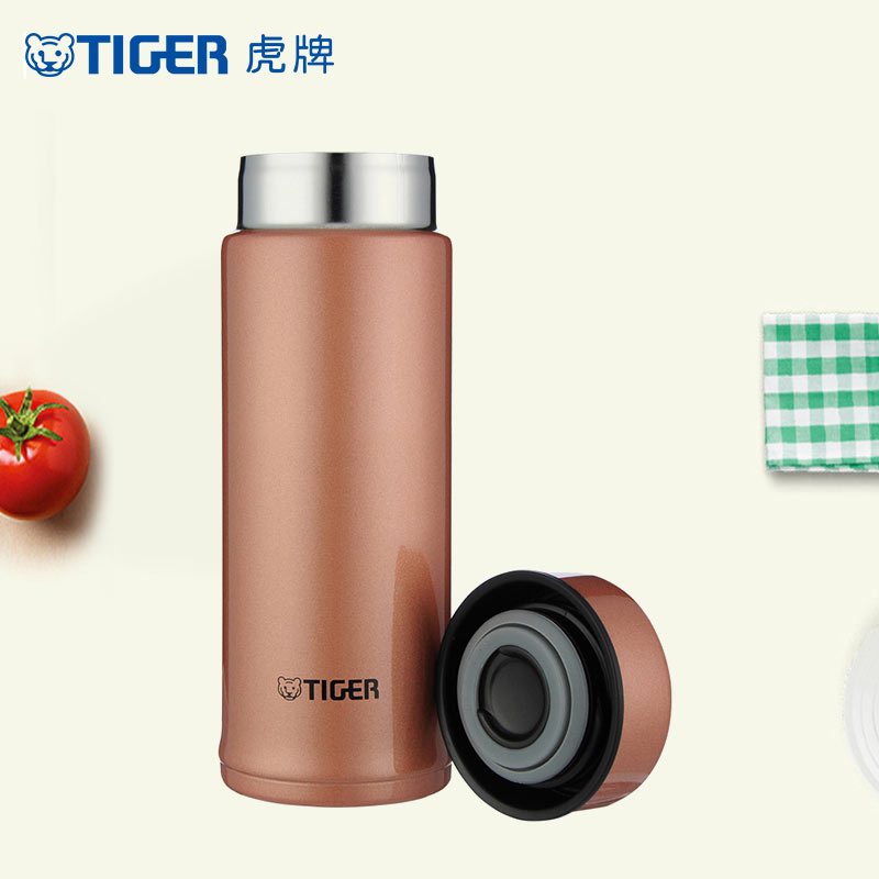 虎牌(tiger)[保温保冷水杯] 304不锈钢保温杯 MMP-A25C 250ml 炫粉金NV高清大图