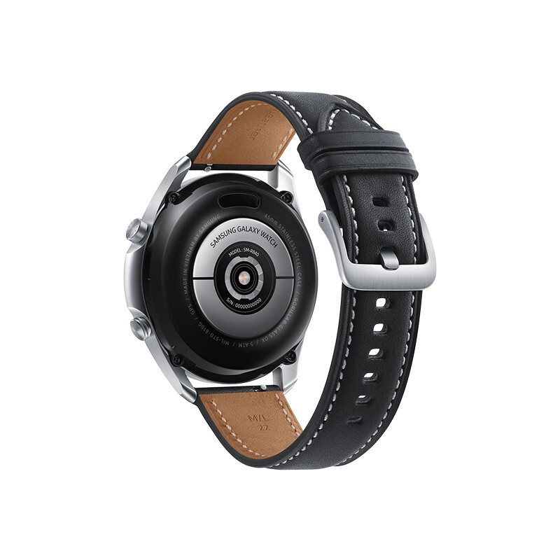 三星Galaxy Watch3 BT版 蓝牙电话智能手表 血氧检测+天气表盘+压力检测+移动支付 45mm 冷山灰