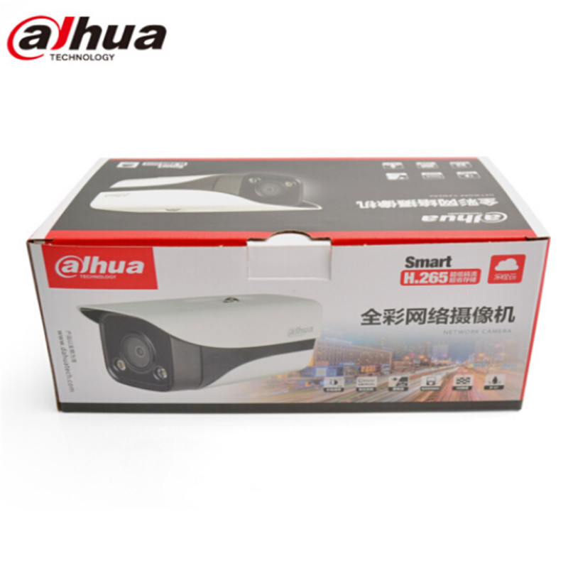 大华（alhua） DH-IPC-HFW2433M-LED网络监控摄像头 400万超清 日夜监控 全彩画面 室内室外