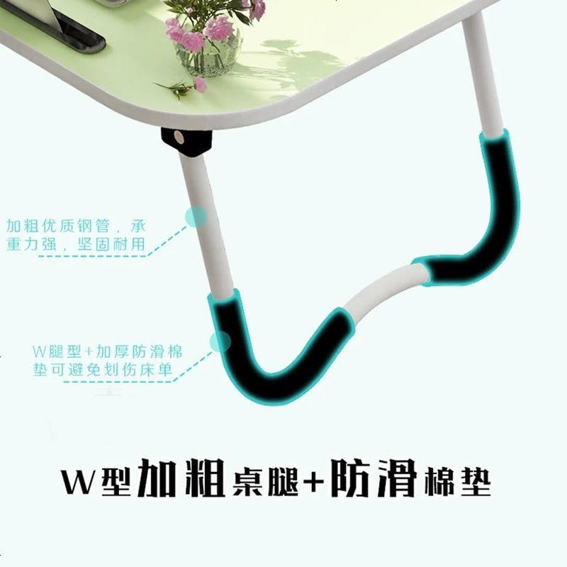 床上书桌折叠桌宿舍笔记本电脑桌懒人桌小桌子学生学习简易书桌 旗舰款【钟情蓝】图片