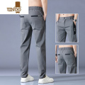 YANXU冰丝牛仔裤男薄款夏天宽松直筒长裤子男士休闲裤男款夏季薄款弹力 1086深灰 38