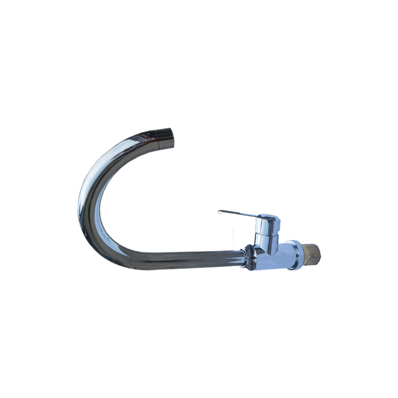 南方卫通 冷热混合水龙头 电镀金钻304厨房菜盆大弯5227水龙头+2根管子NF-030 个高清大图