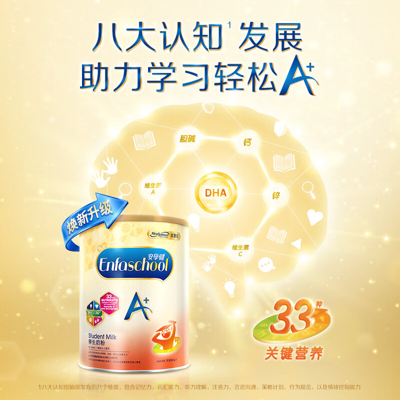 [6罐装 新效期2027年1月]港版美赞臣A+婴幼儿奶粉5段(6岁以上)900g/罐 正品授权均衡营养