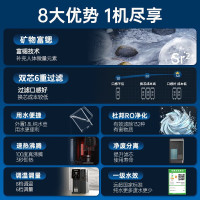 西屋(Westinghouse)家用RO反渗透净水器即热净饮水机矿化台式免安装直饮机桌面饮水机 WFH-C5曼哈顿版灰色