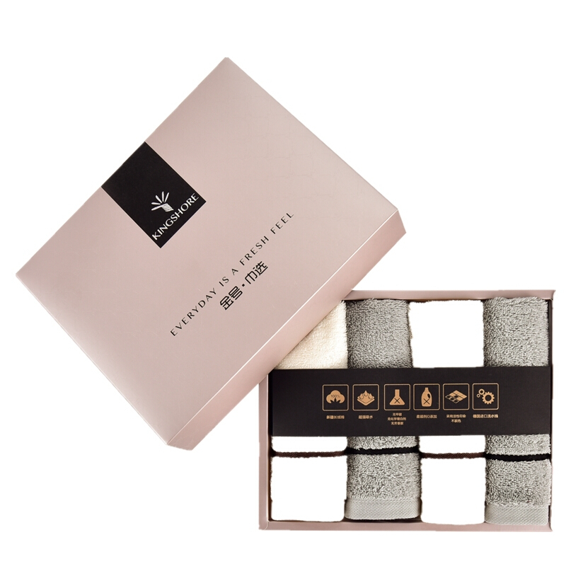 金号（KINGSHORE） 清然/系列-3 四条方巾礼盒装