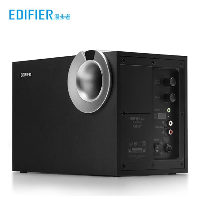 漫步者(EDIFIER)R201BT 多媒体音箱 2.1声道电脑音箱 游戏音箱 黑色