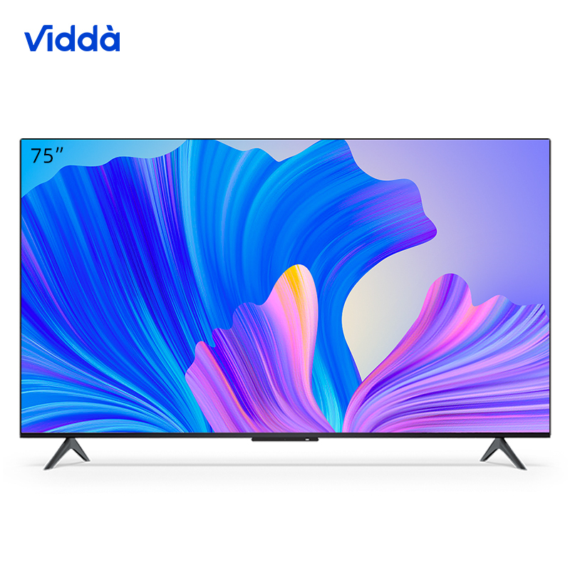 海信Vidda 75英寸 4K超清巨幕全面屏 MEMC 2+16G 智能语音 75V1F-S液晶平板电视