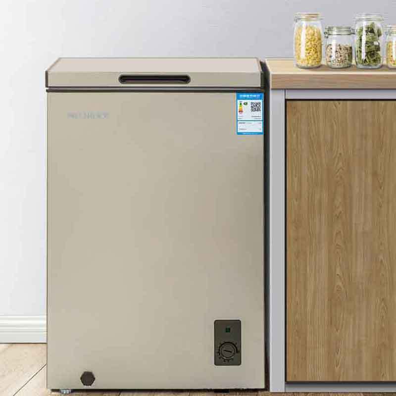 美菱冷柜 bc/bd-145dtc 145升 薄壁家用冰柜 咖啡金