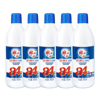 雕牌多用途84消毒液650g*5 高效洗衣灭杀率99.999%家用