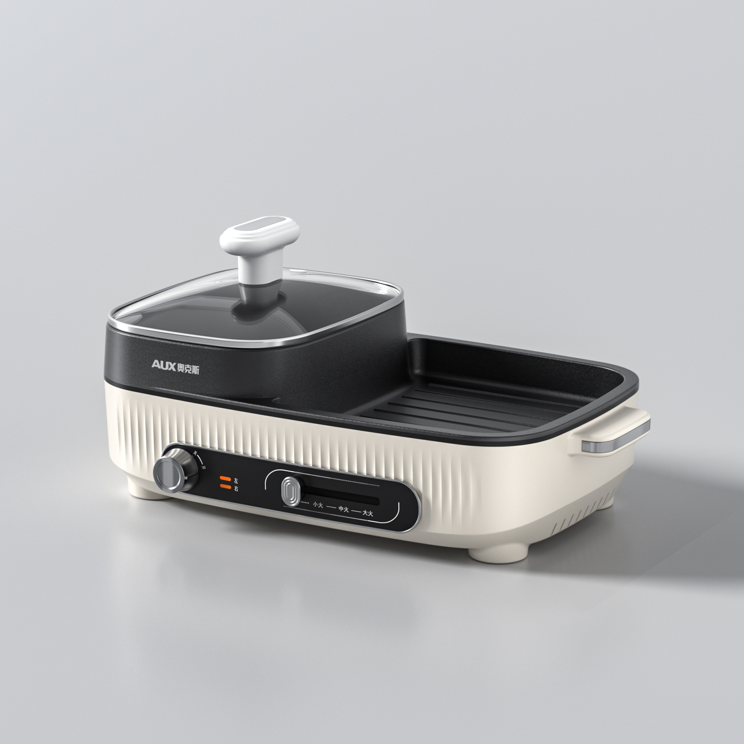 奥克斯AKP-36A41-KP多功能电热锅 1L