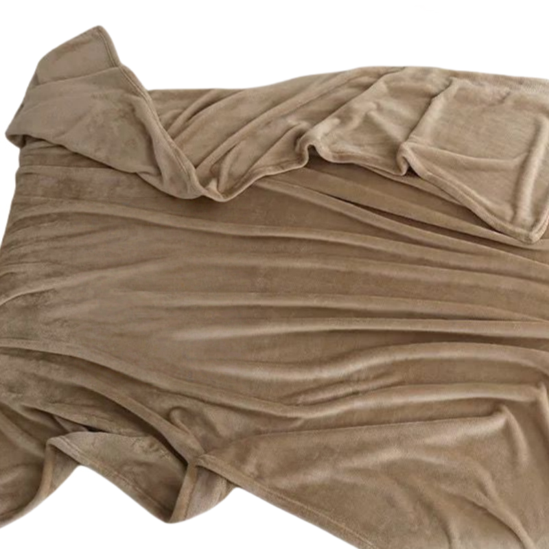 铭思沃毛毯200*230cm条米咖高清大图