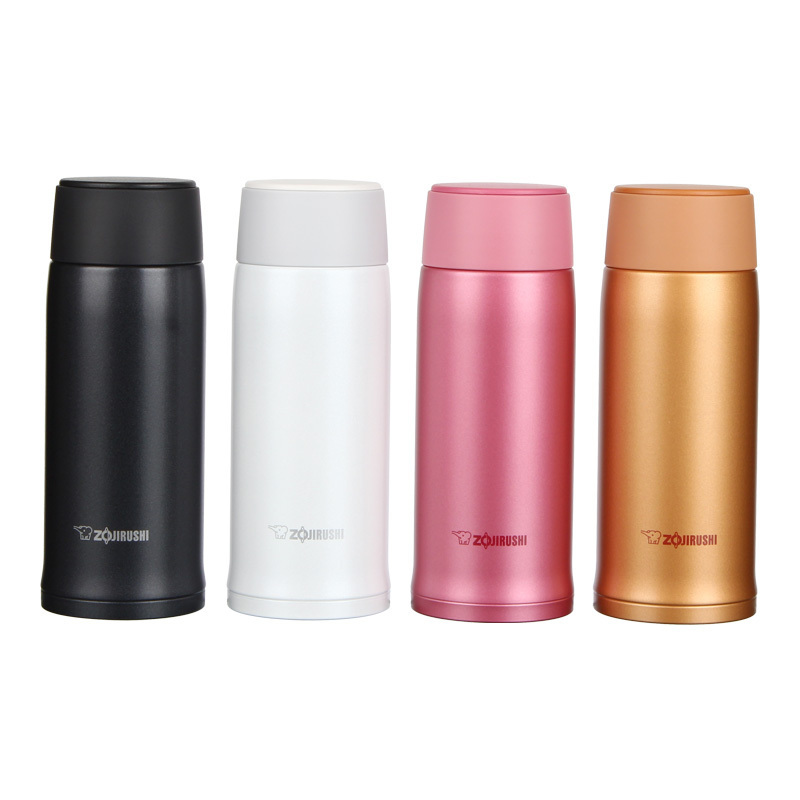 象印(ZOJIRUSHI)孕婴童保温杯SM-NA36 直身水杯真空304不锈钢保冷保温用品 男女车载杯子360ml 粉色
