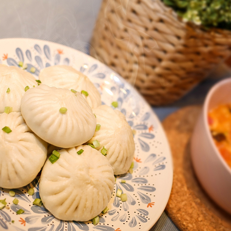 狗不理 手工猪肉包 420g /12个*2袋 共24个包子 营养早餐 方便菜高清大图