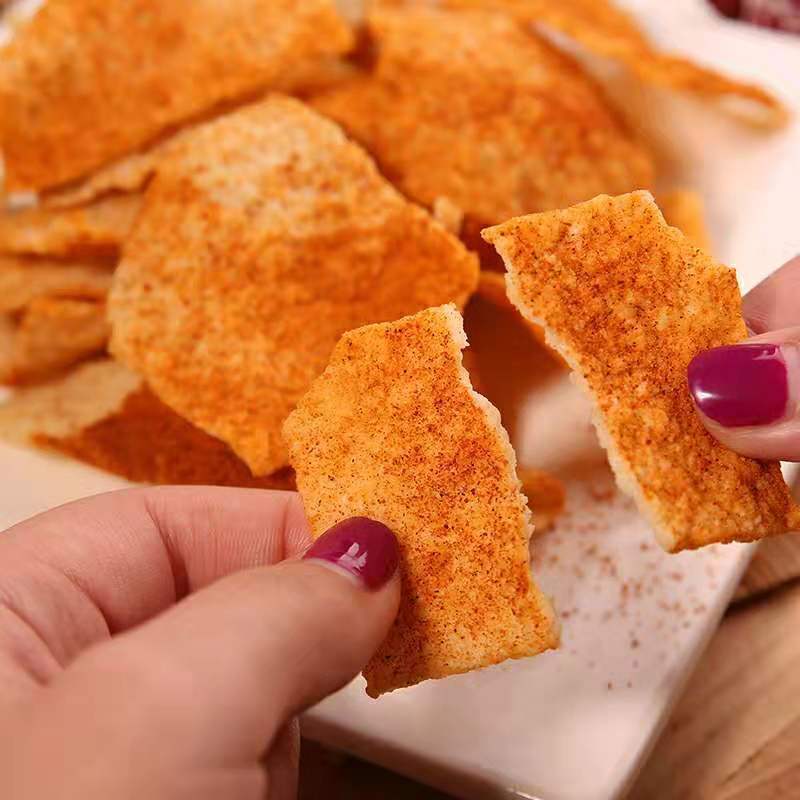 卧龙麻辣味锅巴400g*4包大份量大礼包一整箱老襄阳特产晚上解饿充饥休闲小零食