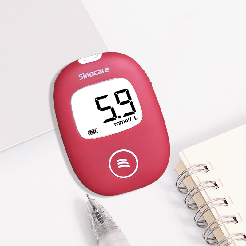 三诺安稳+血糖测试仪十50片血糖试纸套装家用全自动测量血糖的仪器准确免调码瓶装试条片赠50支采血针50片酒精棉片虹吸式图片