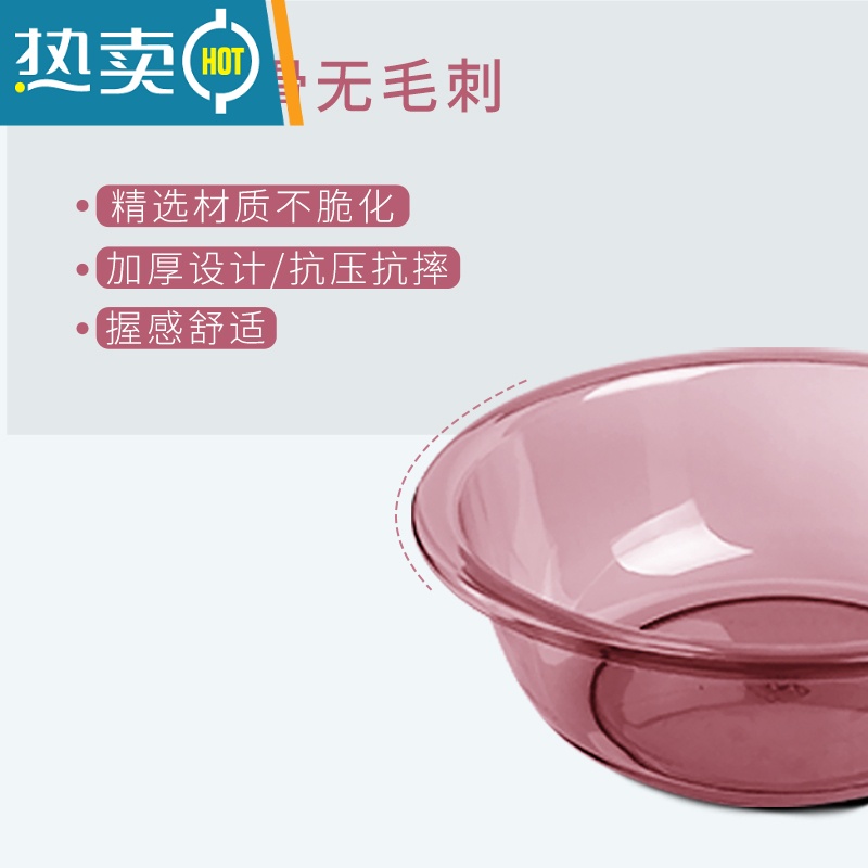 JING PING洗脸盆家用塑料脸盆学生宿舍用厨房洗菜加厚耐用卫生间洗衣高清大图