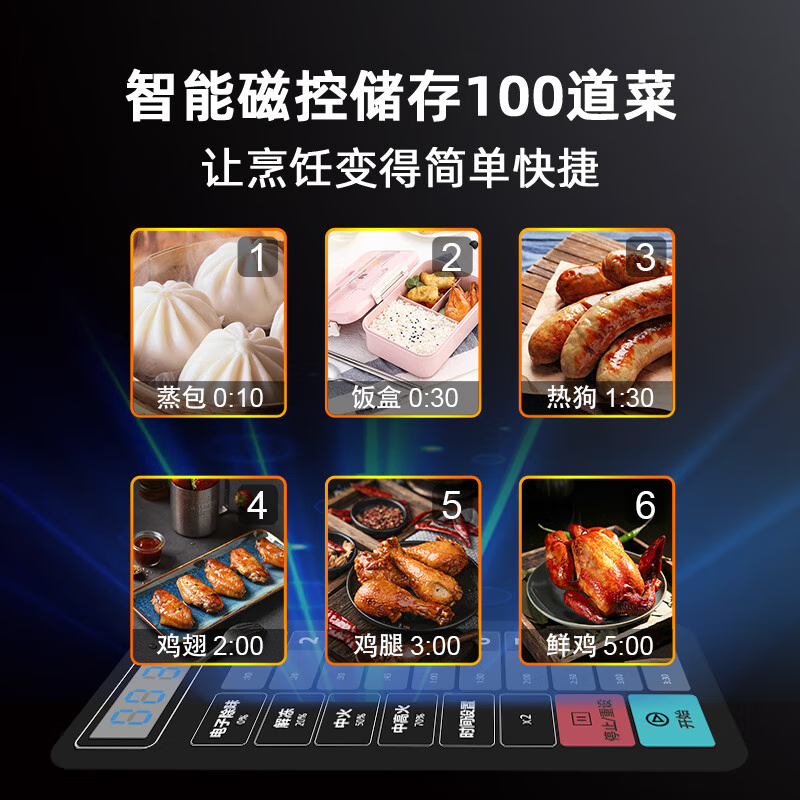 美的(Midea)微波炉商用17L大容量 大功率快捷加热一键解冻 EMC17G4V-SS高清大图