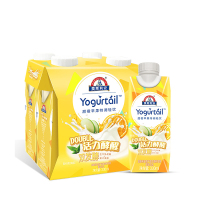 光明莫斯利安Yogurtail双发酵酸乳饮品(甜橙苹果)330mLX4