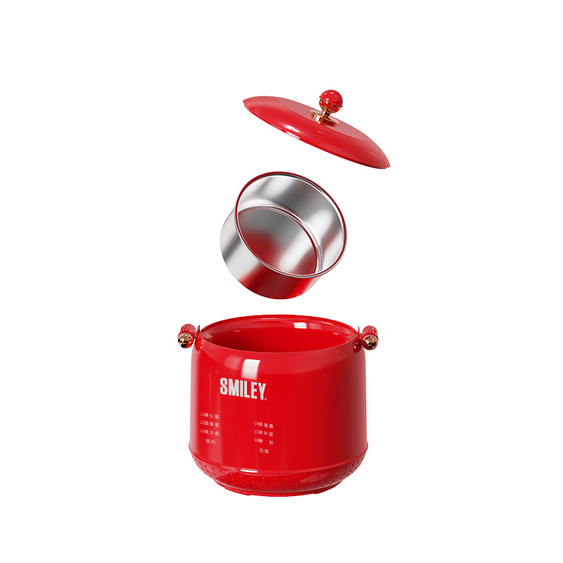 笑脸SMILEY 蒸蛋器 SY-HZD3001 红色高清大图