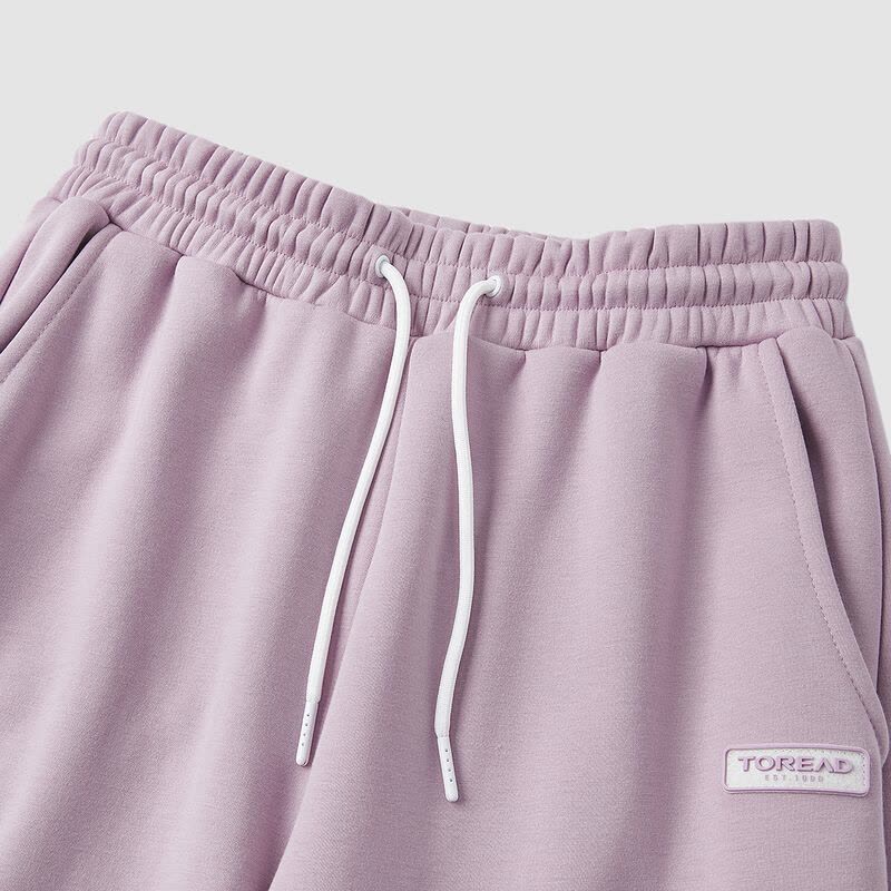 探路者旅行裤户外女士保暖休闲卫裤厚款防风针织符合绒长裤2021秋冬季新款女式户外运动休闲裤图片