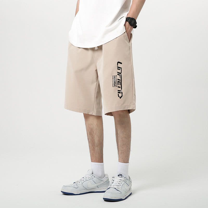 真维五分裤子男士休闲冰丝裤2022新款夏季薄款外穿百搭潮流运动裤图片