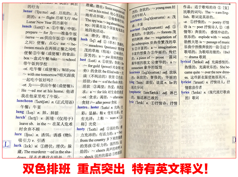 [正版]新英汉汉英词典 双色版 学生实用英汉大词典 英汉互译英语字典 英汉双解英语字典小学初高中高考必学备用工具书商务高清大图