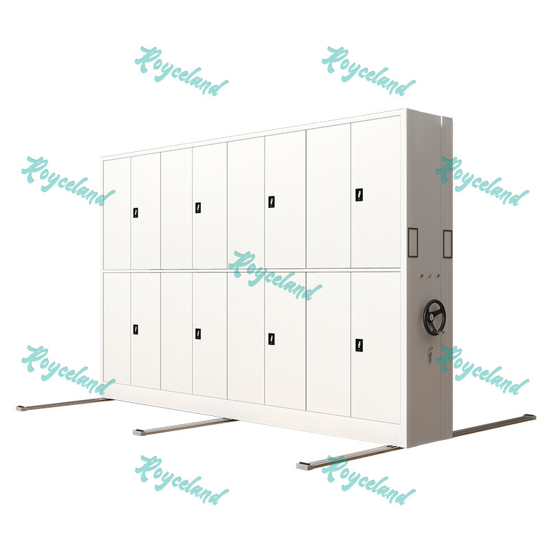 洛诗莲 (RoyceLand) 电动密集架移动档案柜钢制轨道密集柜 一列4组