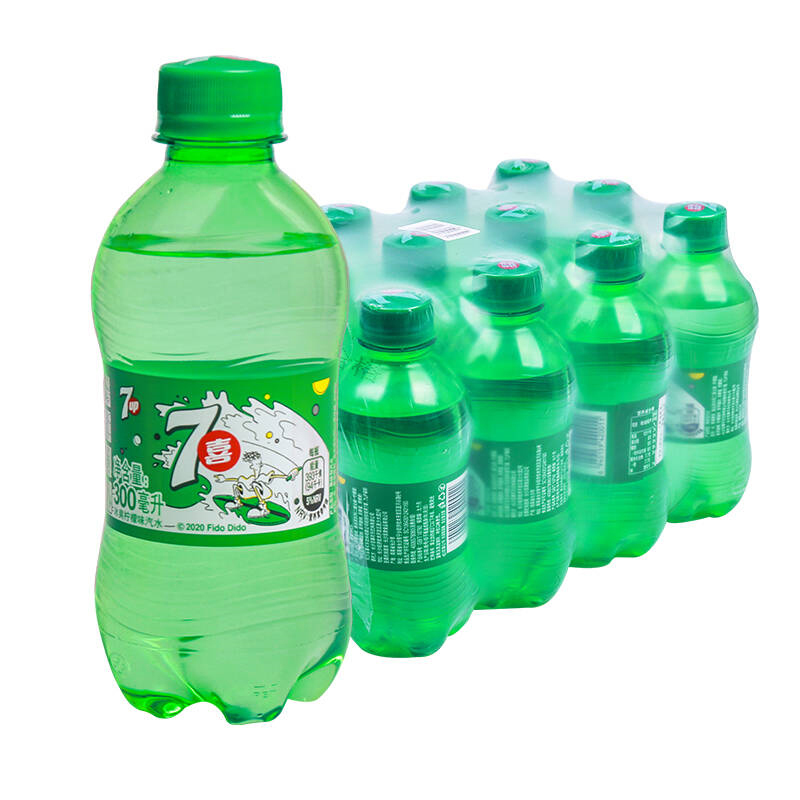 百事可乐 7喜 七喜7up 柠檬味 碳酸饮料 300ml*6瓶 (新老包装随机发货)高清大图