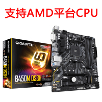 技嘉（GIGABYTE）B450M DS3H 游戏主板+AMD锐龙R3 2200处理器 主板CPU套装支持锐龙Ryzen