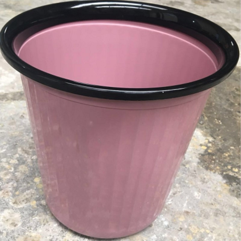 茶花(CHAHUA) 家用带压圈圆形酒店办公 纸篓 垃圾桶