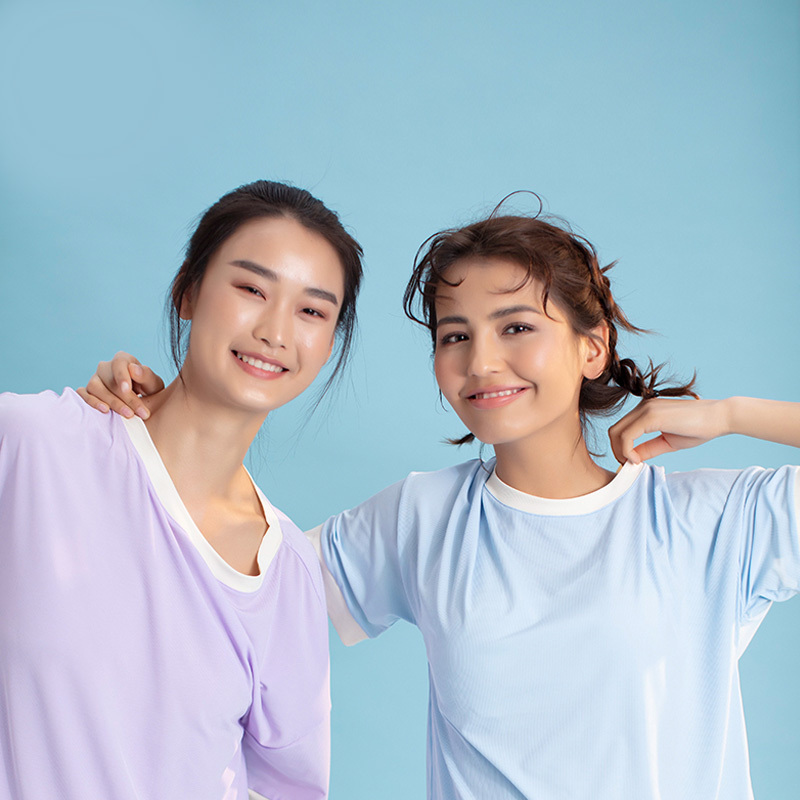 猫人雪糕服睡衣女夏季冰丝短袖短裤套装无痕凉爽宽松休闲女款家居服