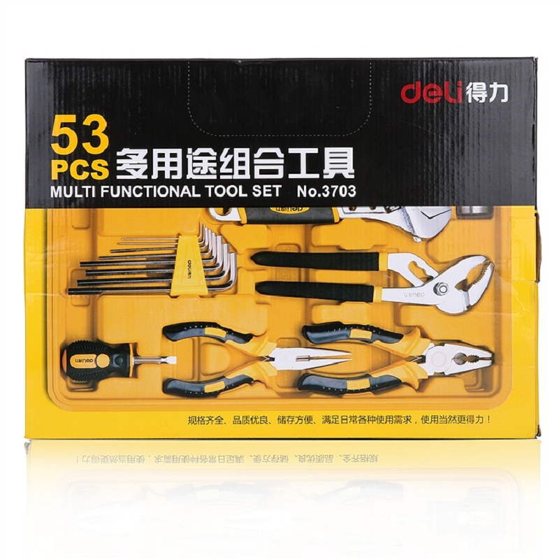 [精选]得力3703多用途组合工具 五金工具(橙) (1套价格)