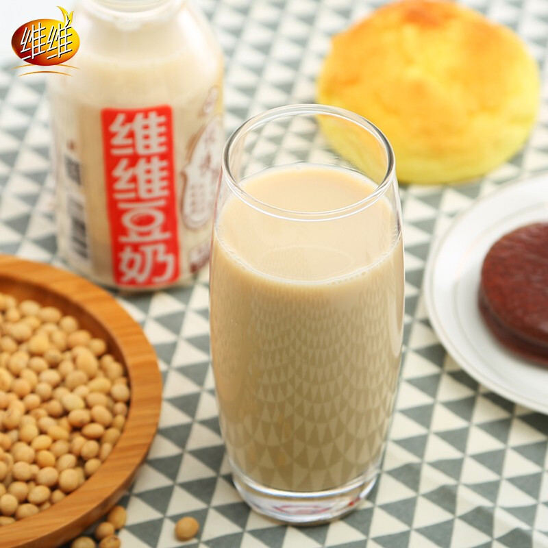 6瓶维维悦慢精品豆奶瓶装早餐豆奶310g6瓶非转基因健康苏宁宜品营养