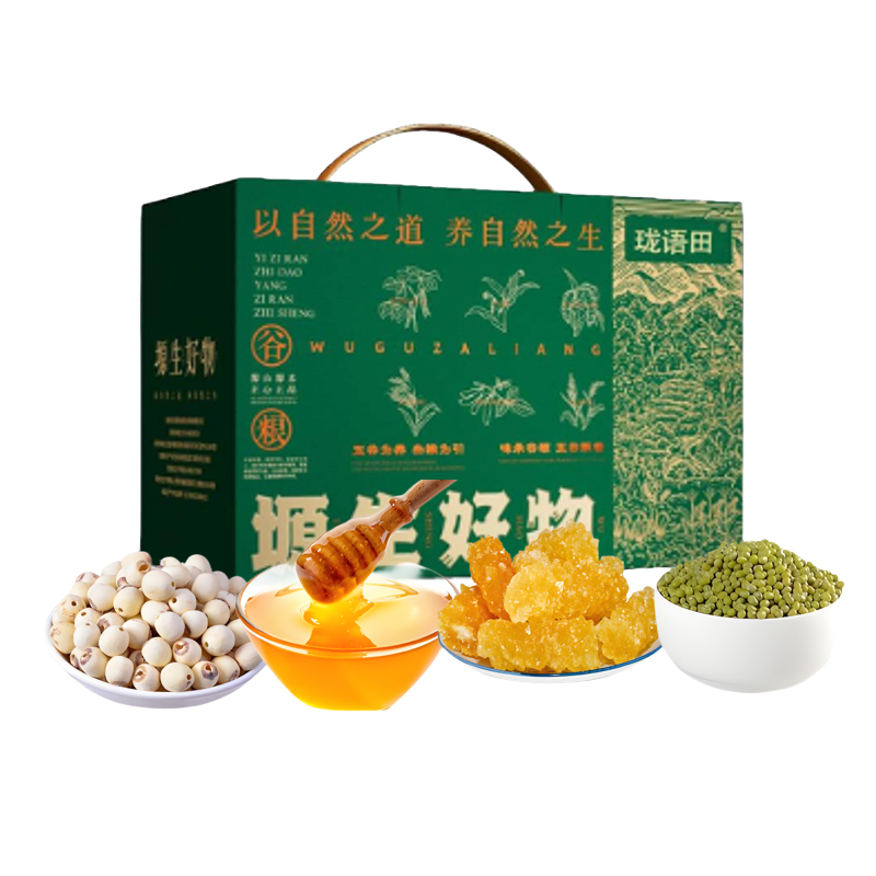 珑语田 塬生好物花草茶礼盒 1250克 盒高清大图