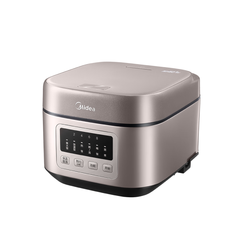 美的(Midea)5L电饭煲 五层聚能釜 七大功能菜单 8H智能预约 金属拉丝外观 电饭锅 MB-AFB5052R高清大图