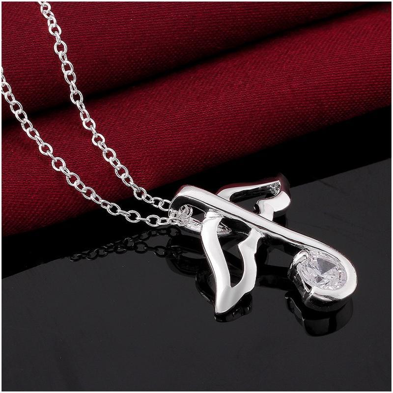 N578 Women Silver Necklace 镀925纯银女项链日韩版锁骨链潮人送女朋友七夕情人节礼物