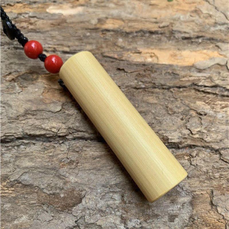 素面 配饰 实心玉竹手把件钥匙扣特色竹雕工艺品把玩