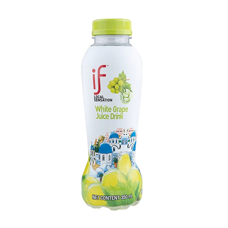 if泰国进口葡萄汁饮料(含芦荟肉)果汁350ml