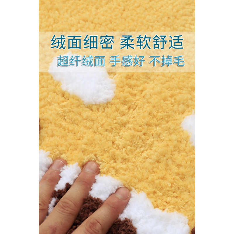 韩式浴室吸水地垫卫生间口速干卧室地毯垫进脚垫防滑垫子小 三维工匠高清大图
