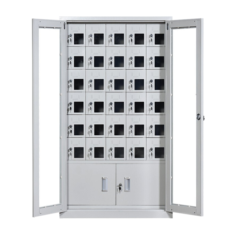 汉诺鑫威USB手机存放柜会议室手机柜对讲机柜寄存柜手机柜30门手机存放柜高清大图