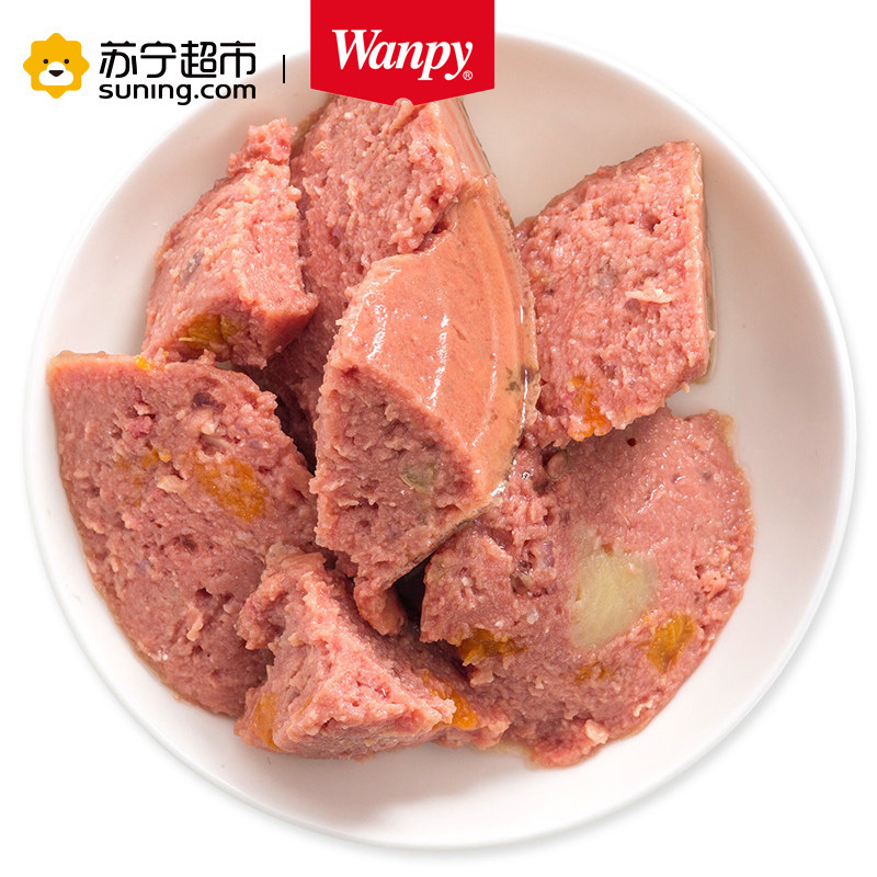 Wanpy顽皮狗罐头375g牛肉蔬菜肉泥狗罐头拌饭狗湿粮挑嘴粮