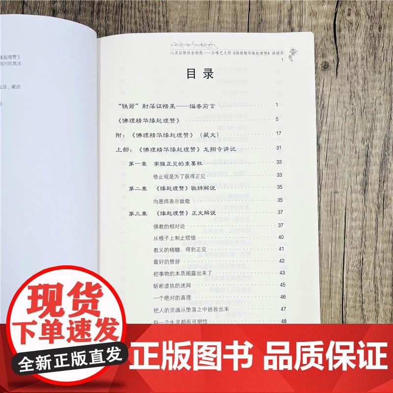 正版 心灵证悟的金钥匙 宗喀巴大师《佛理精华缘起理赞》讲授录 多识仁波切/著 四川民族出版社高清大图