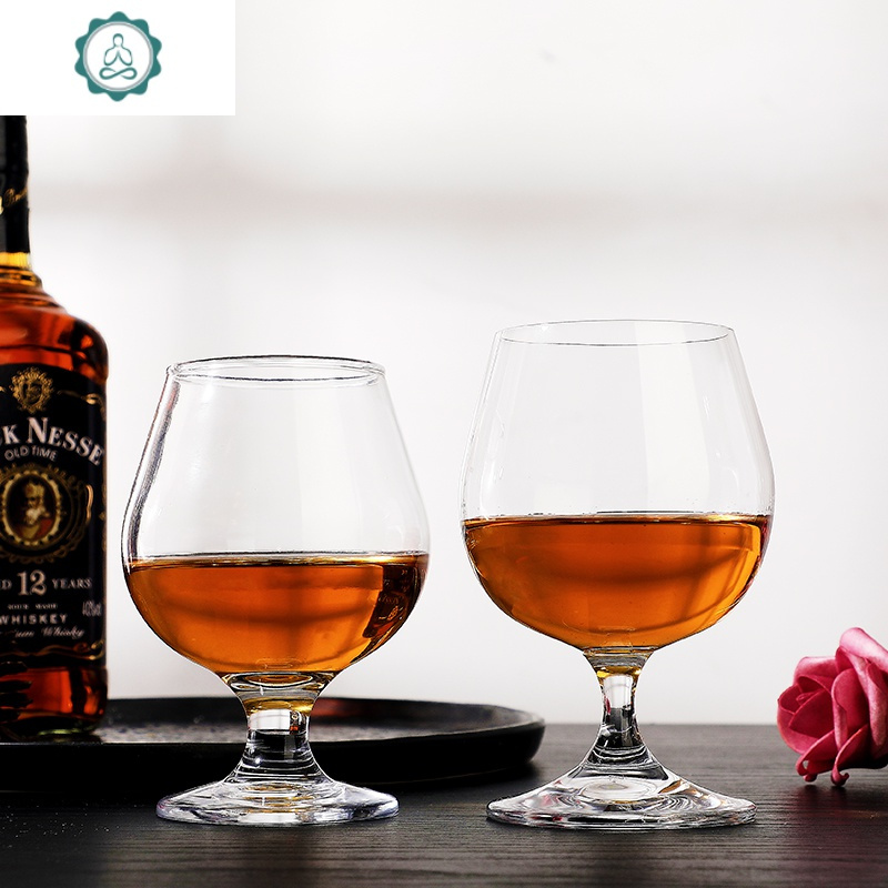 欧式水晶玻璃白兰地杯xo套装家用矮脚红酒杯威士忌酒杯加厚封后280ml