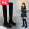 可莉允女童靴子2022春秋新款长筒靴儿童公主不过膝单靴小女孩长靴高筒靴