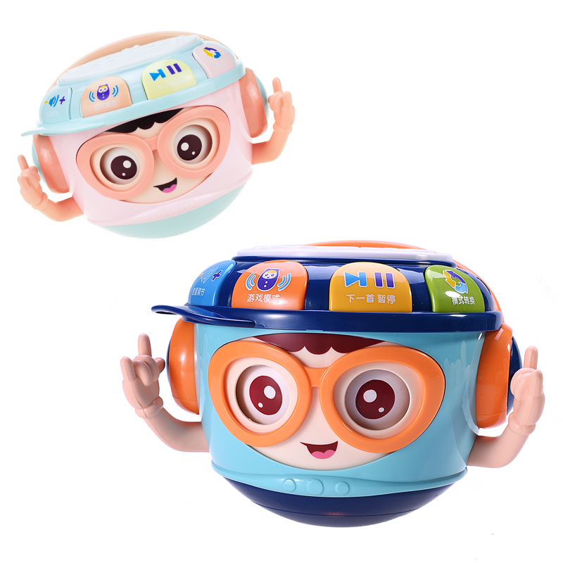 婴侍卫 DJ不倒翁手拍鼓 613 蓝/粉 可选色高清大图