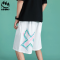 Claw money 2022夏季冰丝感休闲短裤宽松男运动篮球潮流五分裤