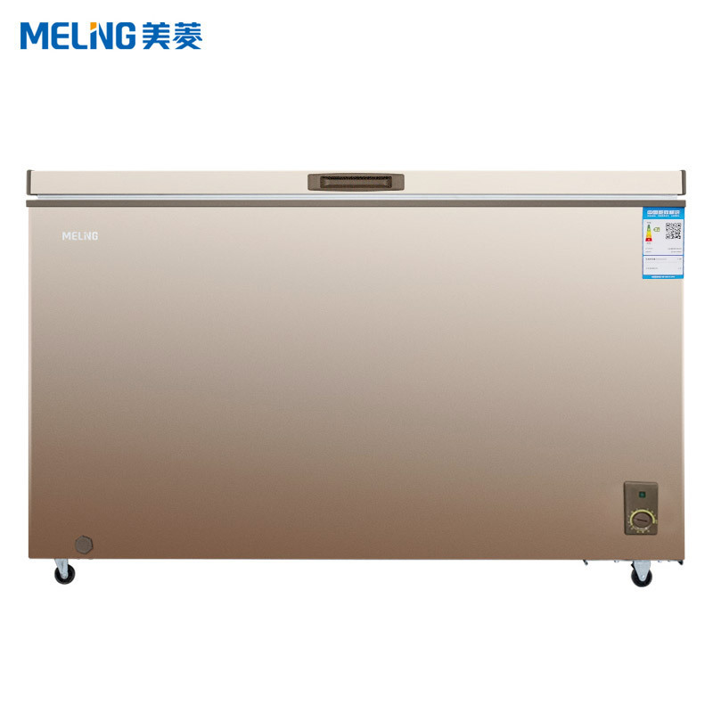 美菱(MELING)BC/BD-418DTX 418升冰柜 冷柜 卧式大容量商用 冷藏冷冻转换单温冰柜 深冷速冻