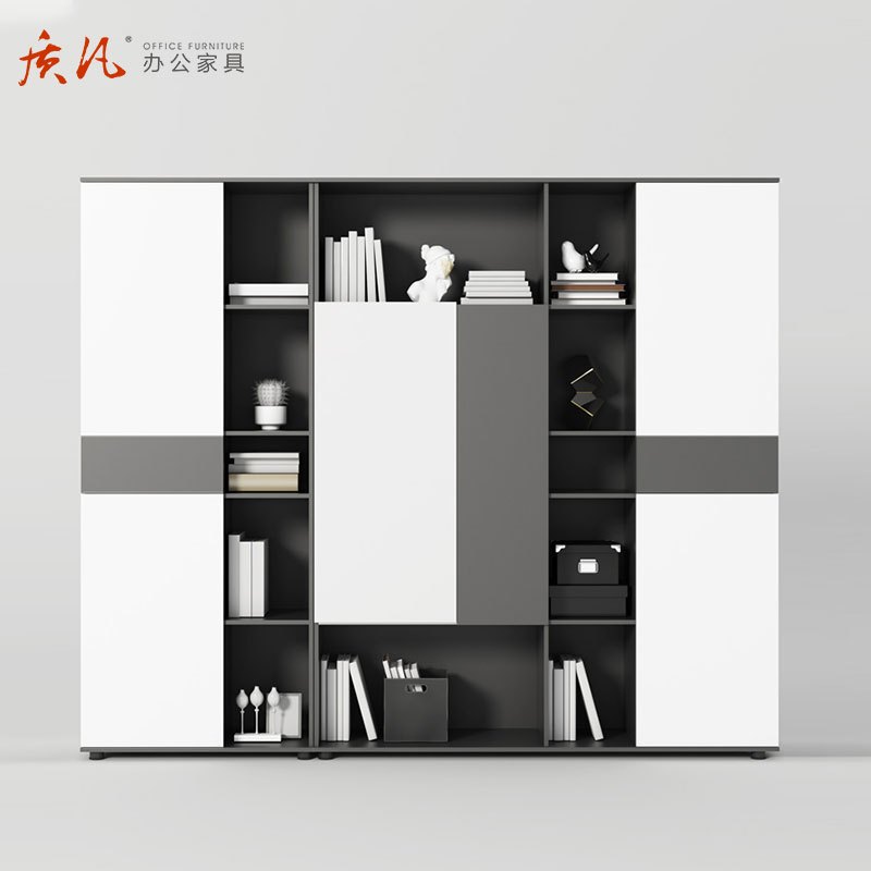 质凡简约木质档案资料背景柜 2400*400*2000办公柜